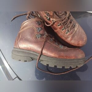 Men's Falls Creek Leather Upper Brown Boots Size 11